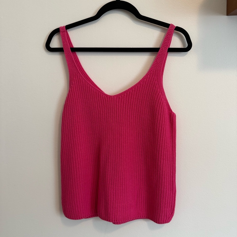 Express Pink Knit Tank Top